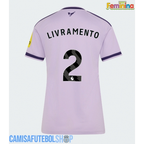 Camisa de time de futebol Newcastle United Tino Livramento #2 Replicas 3º Equipamento Feminina 2026-27 Manga Curta